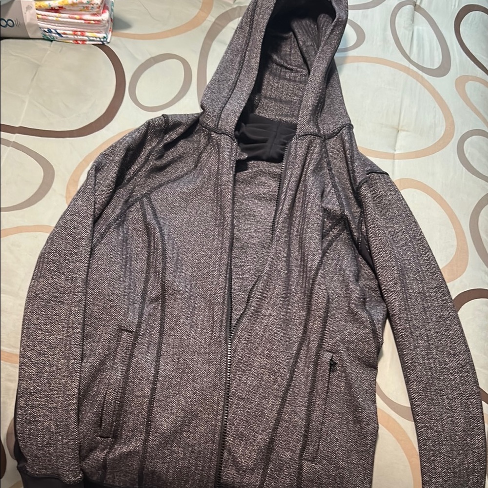 lululemon athletica Gray Zip-Up Hoodie